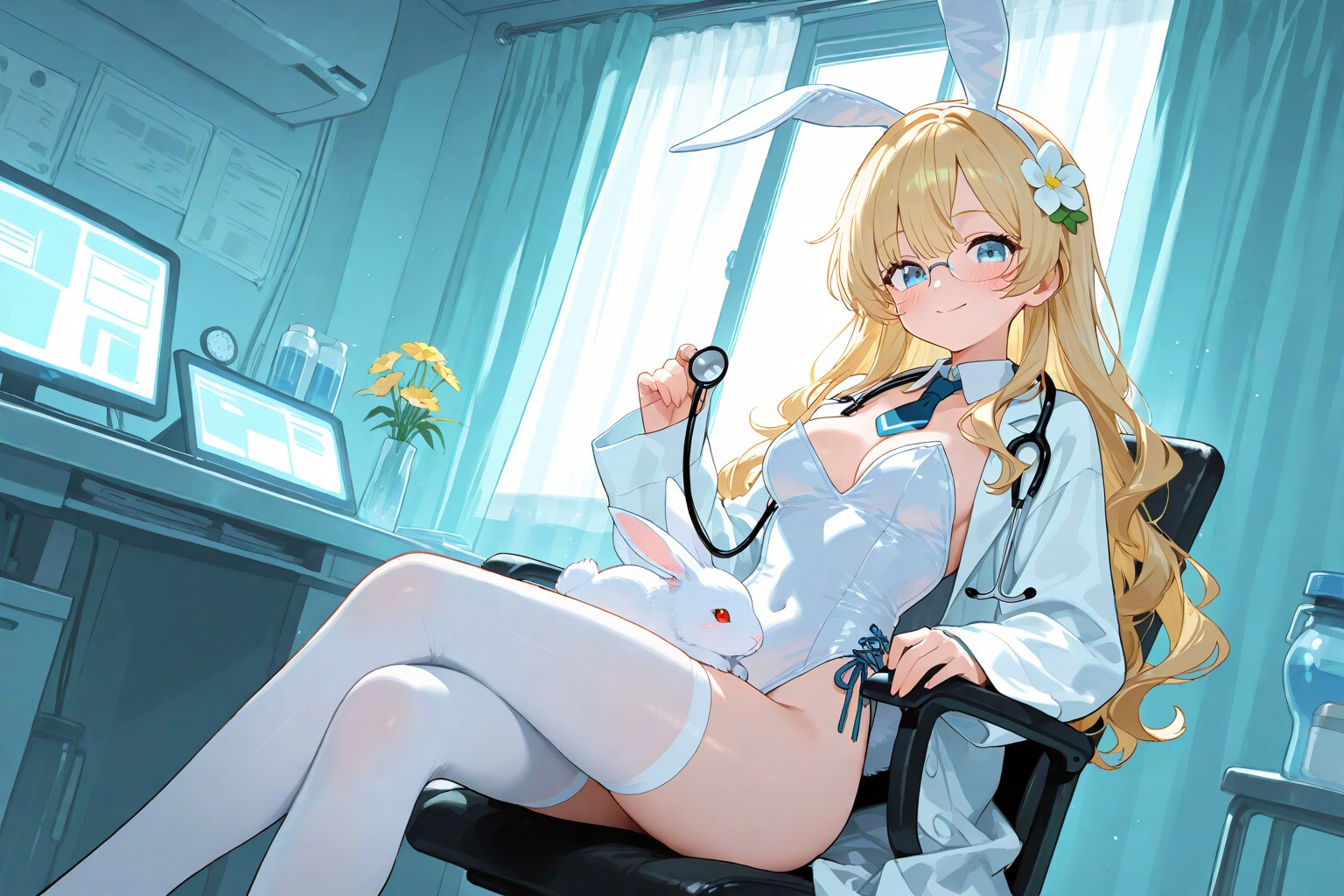 保健室のうさぎさん