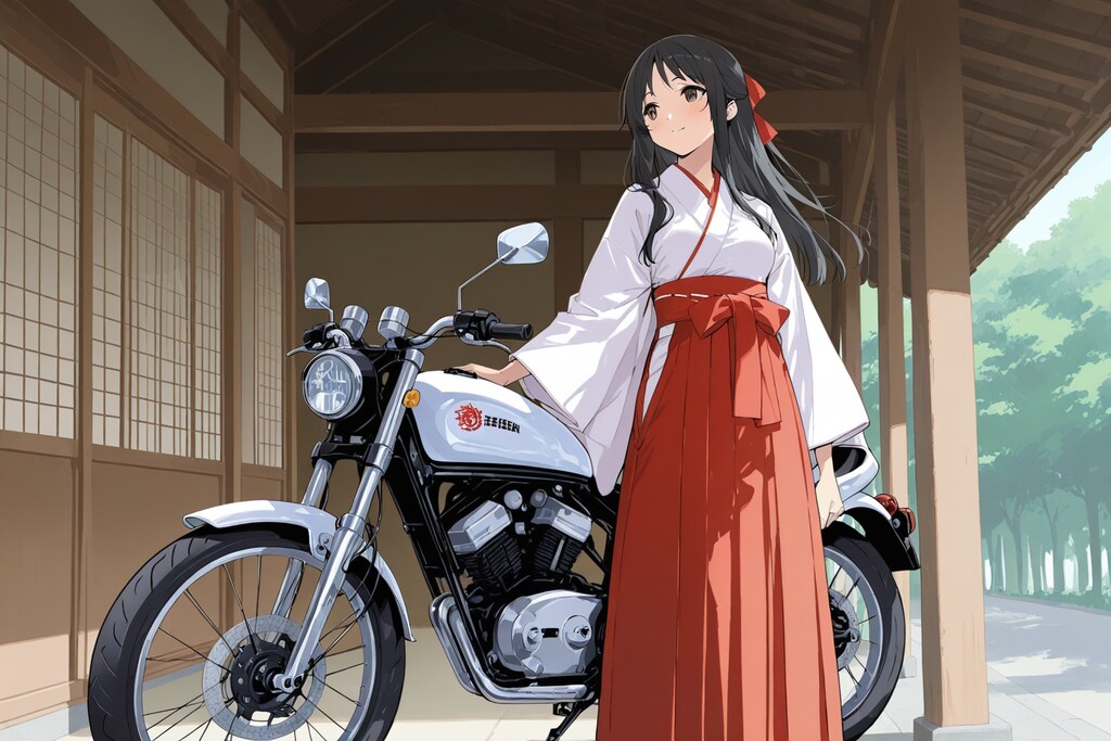さくらちゃんとバイク