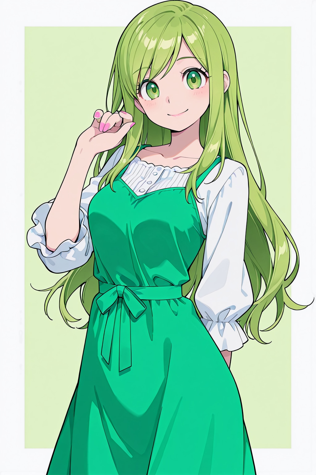 緑髪の女の子