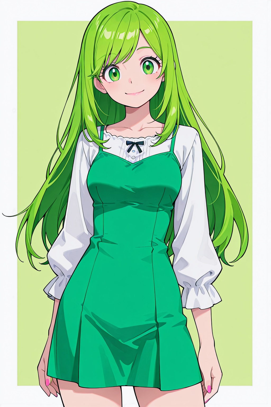 緑髪の女の子
