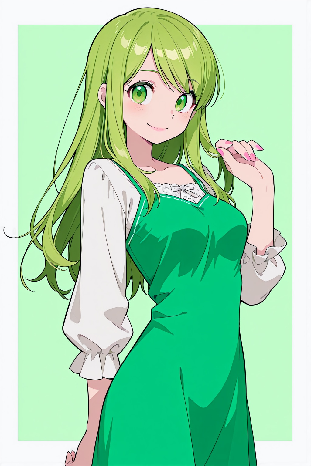 緑髪の女の子