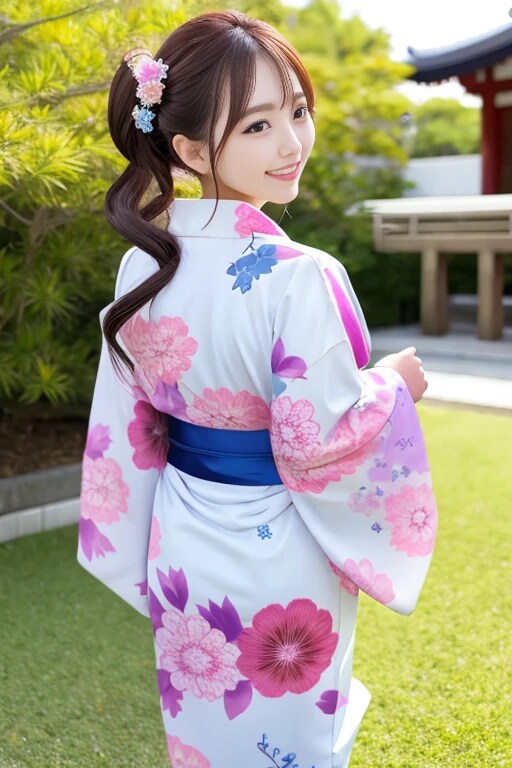 着物で見返り美人2