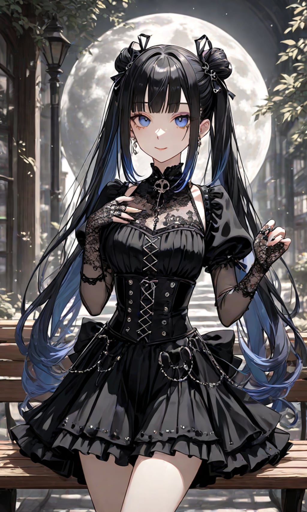 夜のゴスロリ娘