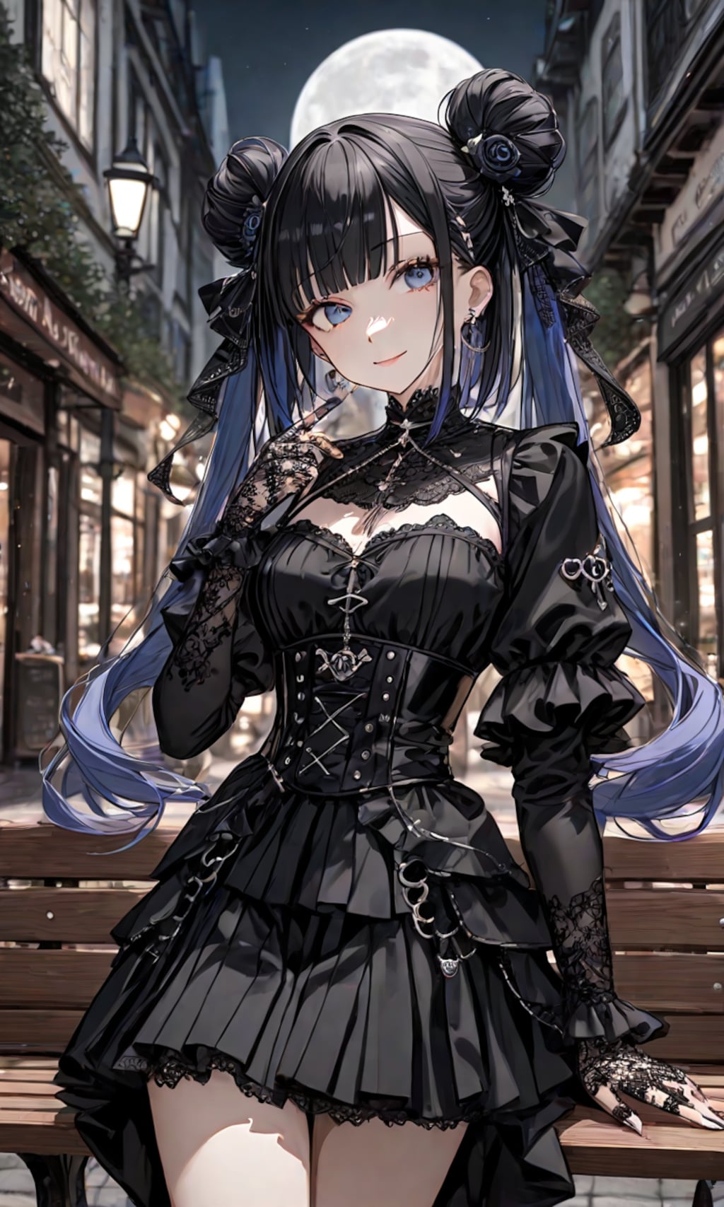 夜のゴスロリ娘