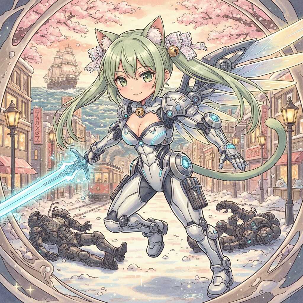 みどツイにゃん。