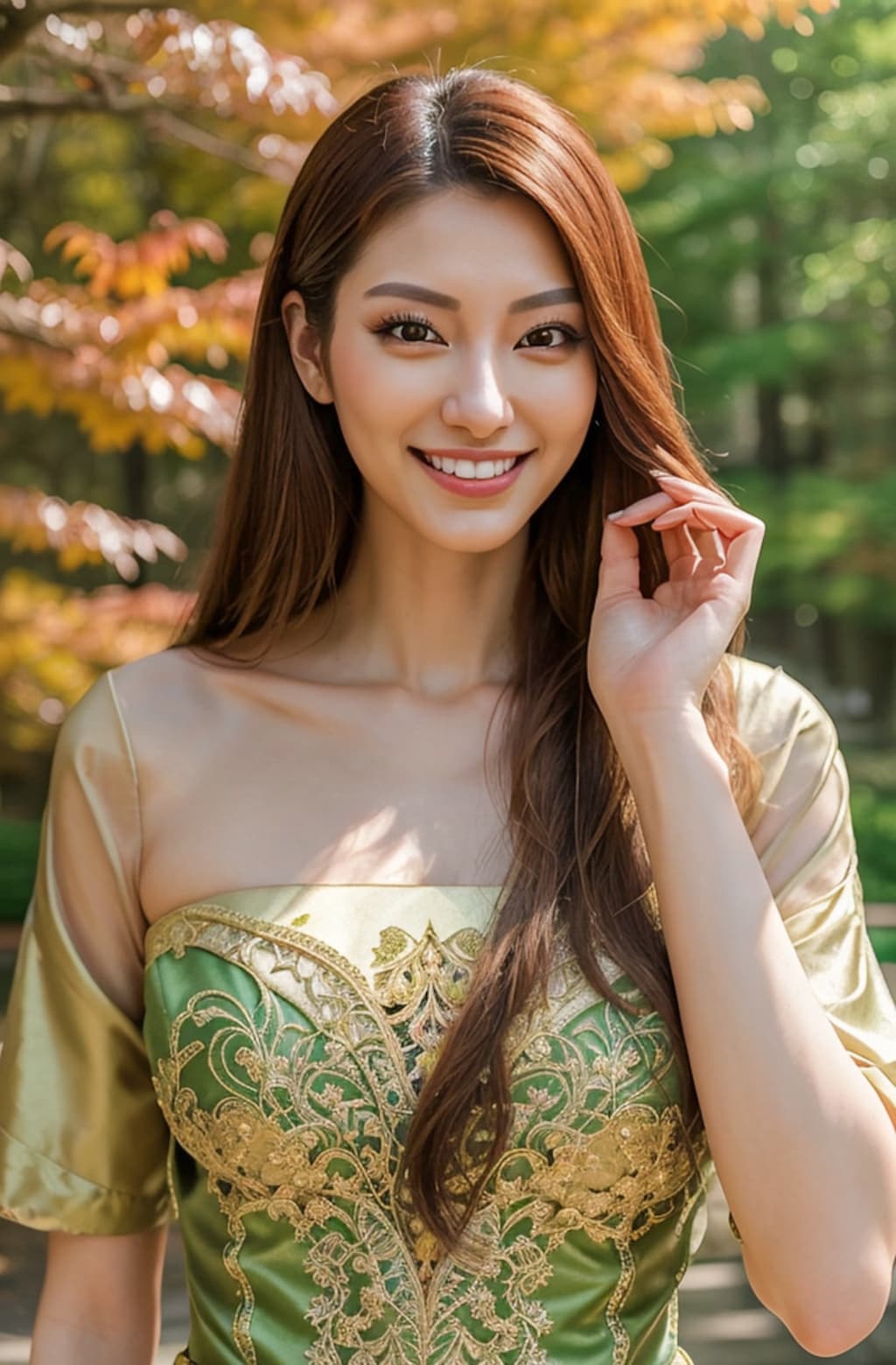 ロングヘア美女