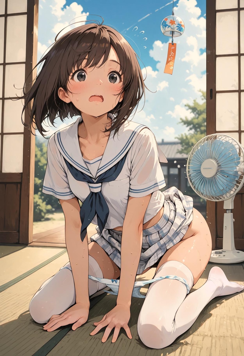 そうだっ！ココも冷やしちゃおっと♪