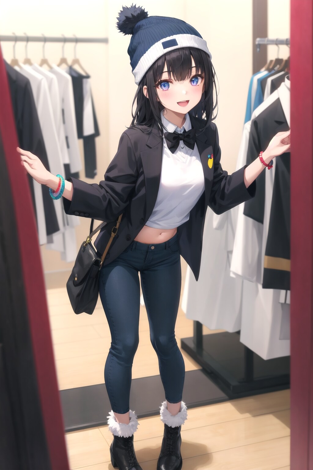 ペンギンモチーフのタキシード衣装　かぐやちゃん | の人気AIイラスト・グラビア