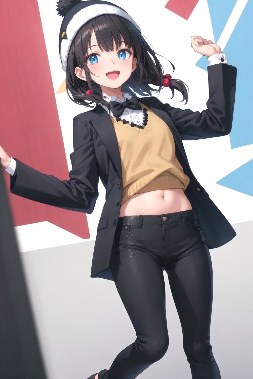 ペンギンモチーフのタキシード衣装　かぐやちゃん