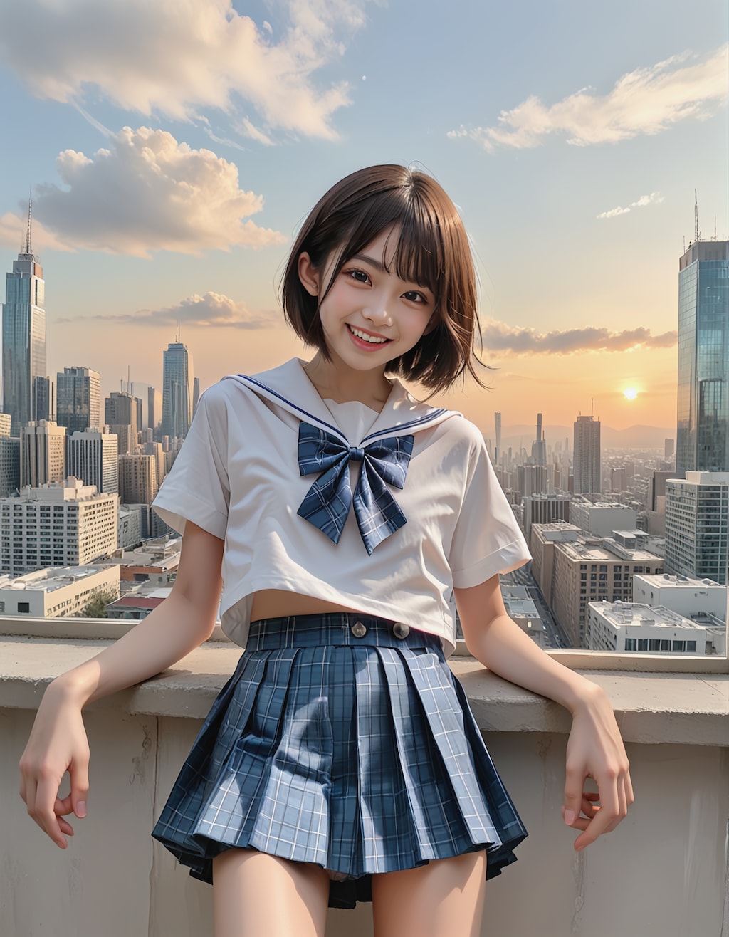 ミニスカ制服のコトちゃん