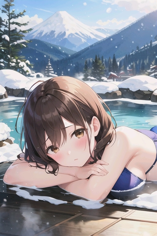 ヒナタと朝風呂温泉