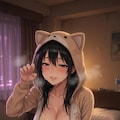 動物パジャマの女の子 2枚目