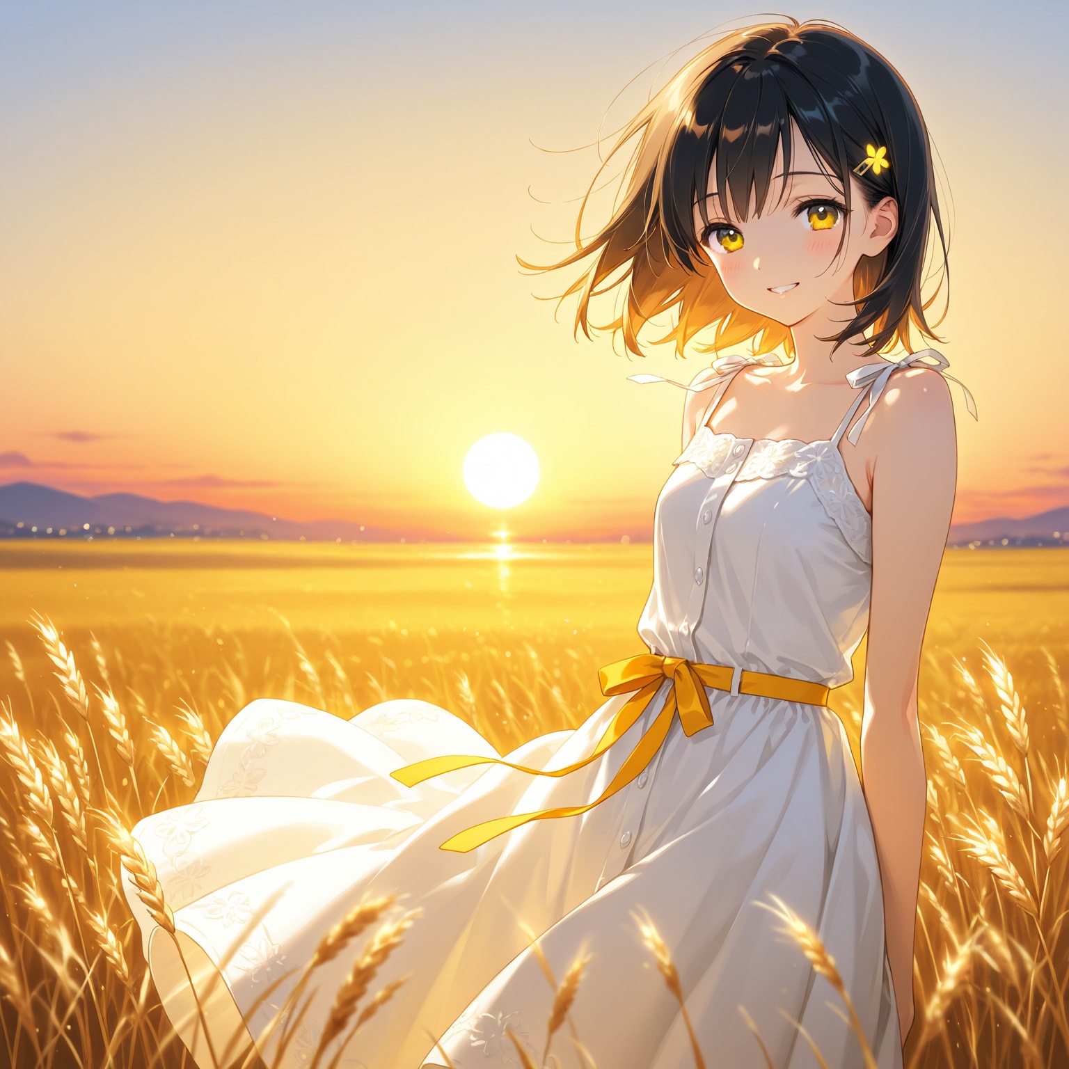 麦畑の少女