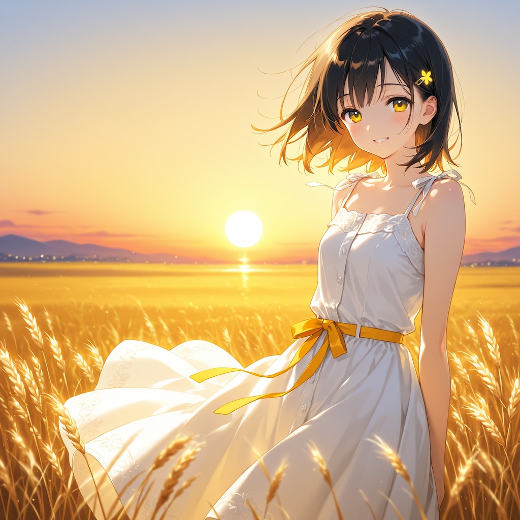 麦畑の少女