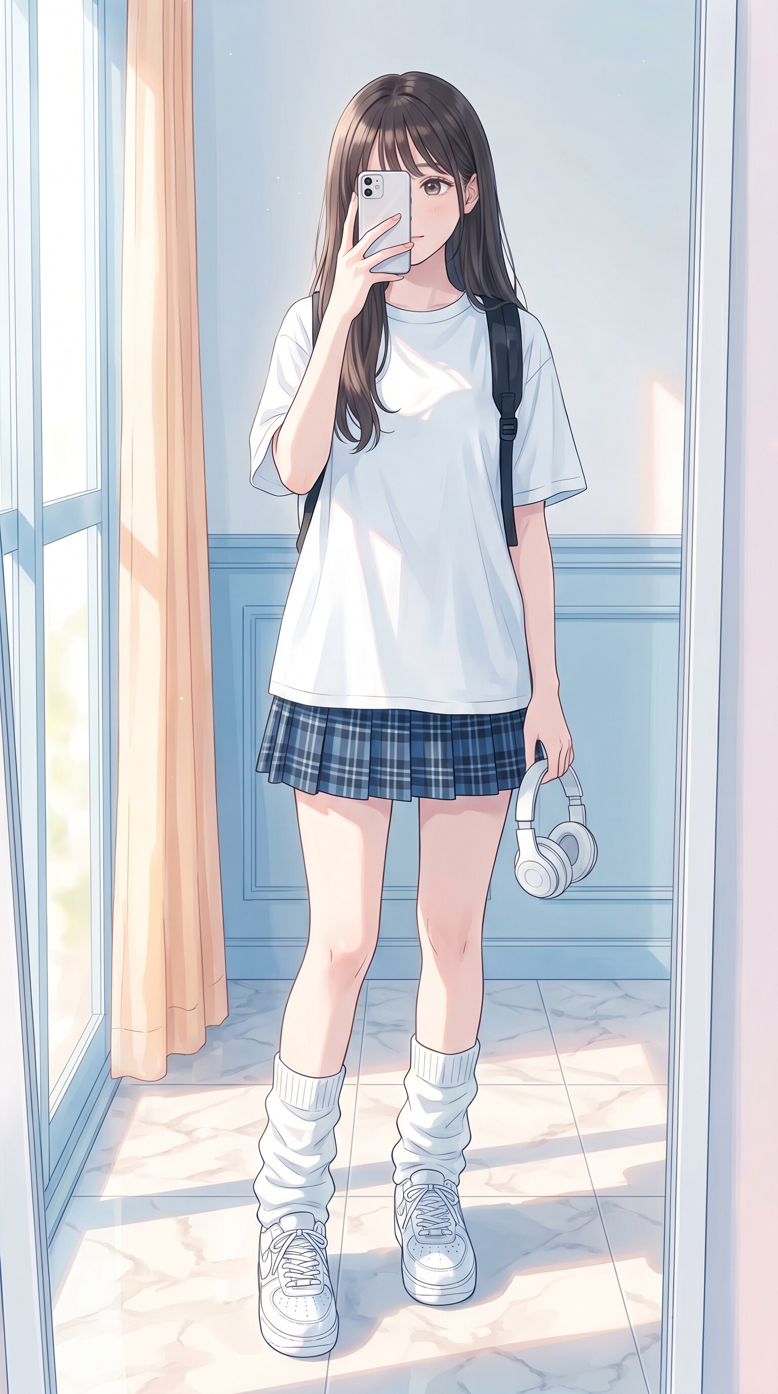 窓光纏う蒼格子 | の人気AIイラスト・グラビア