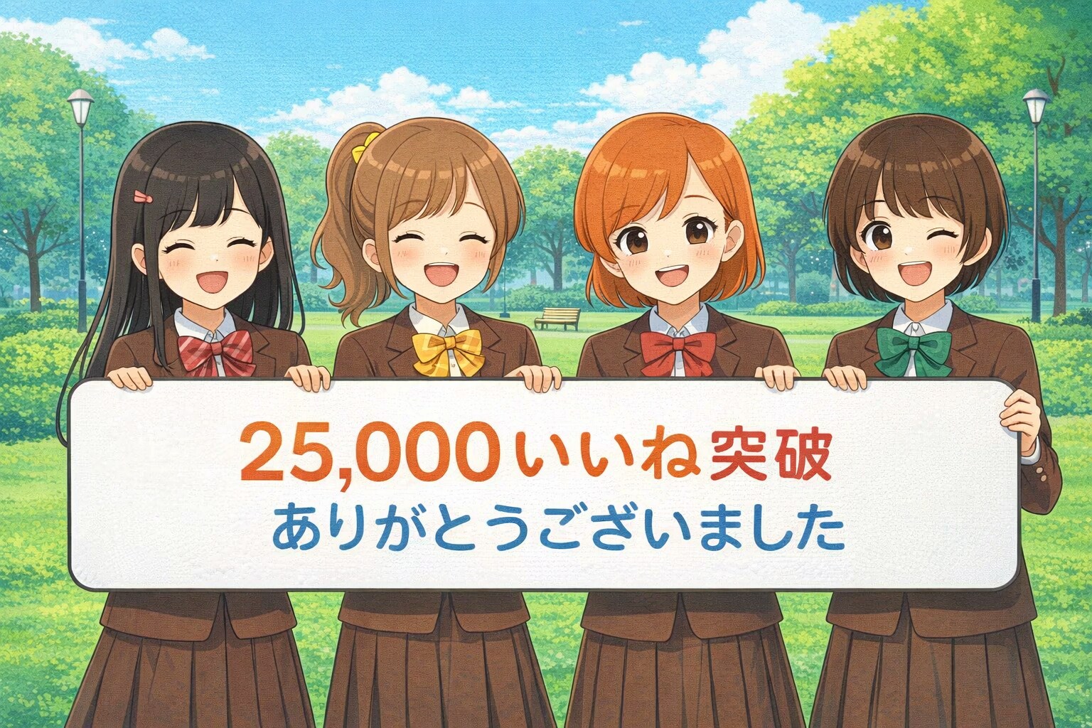 25,000いいねを突破しました