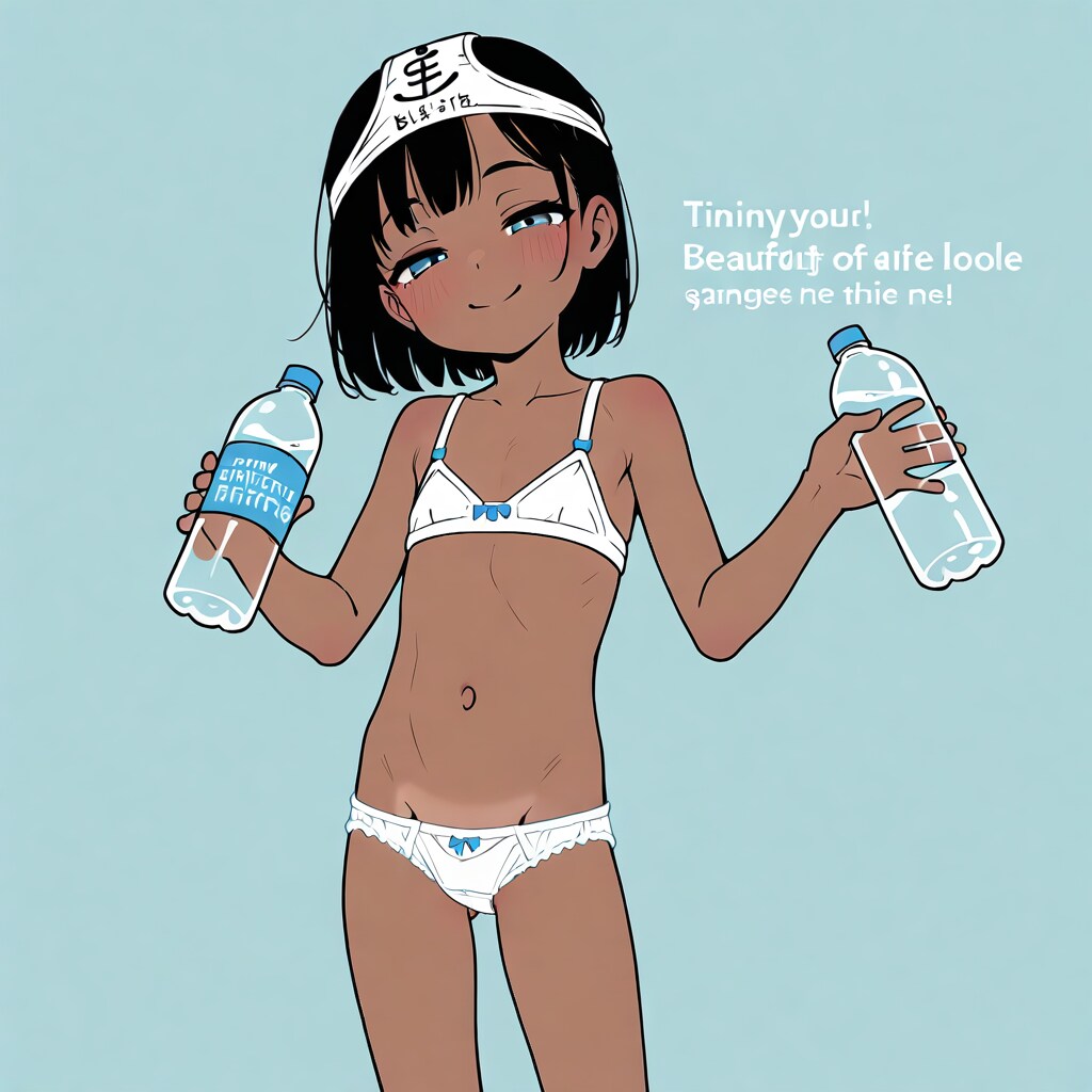 水分補給下着ガール