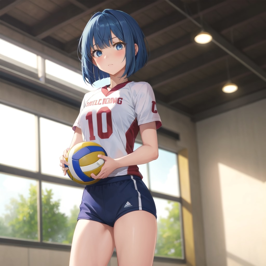 サーブ直前の緊張感