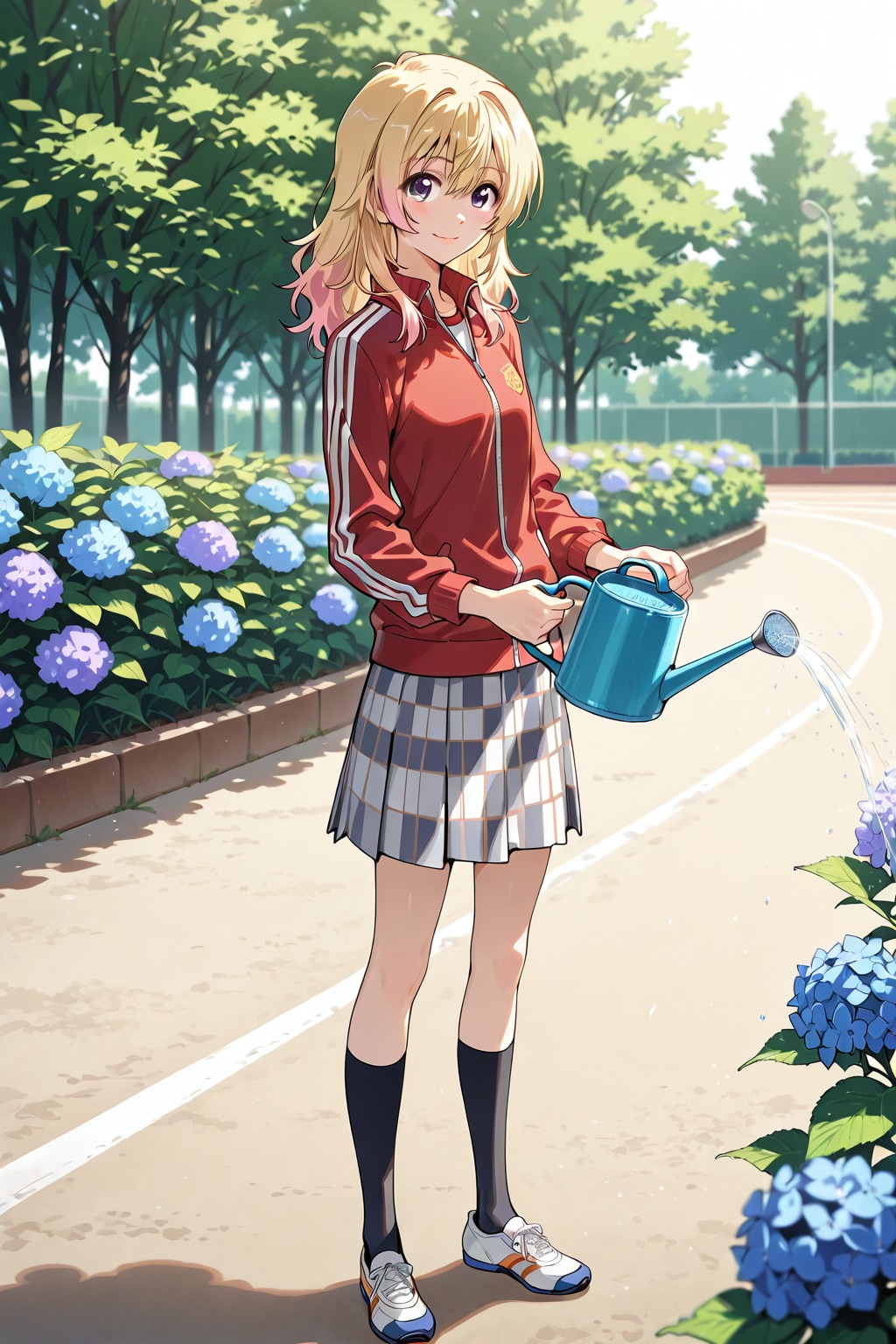 一学期は緑化委員なんだ！キレイに咲いたでしょ？