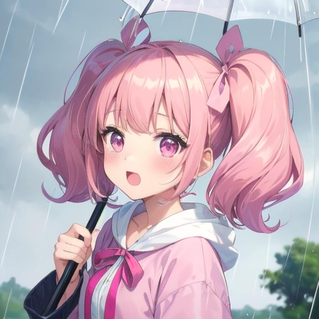 雨降ってきちゃったねー