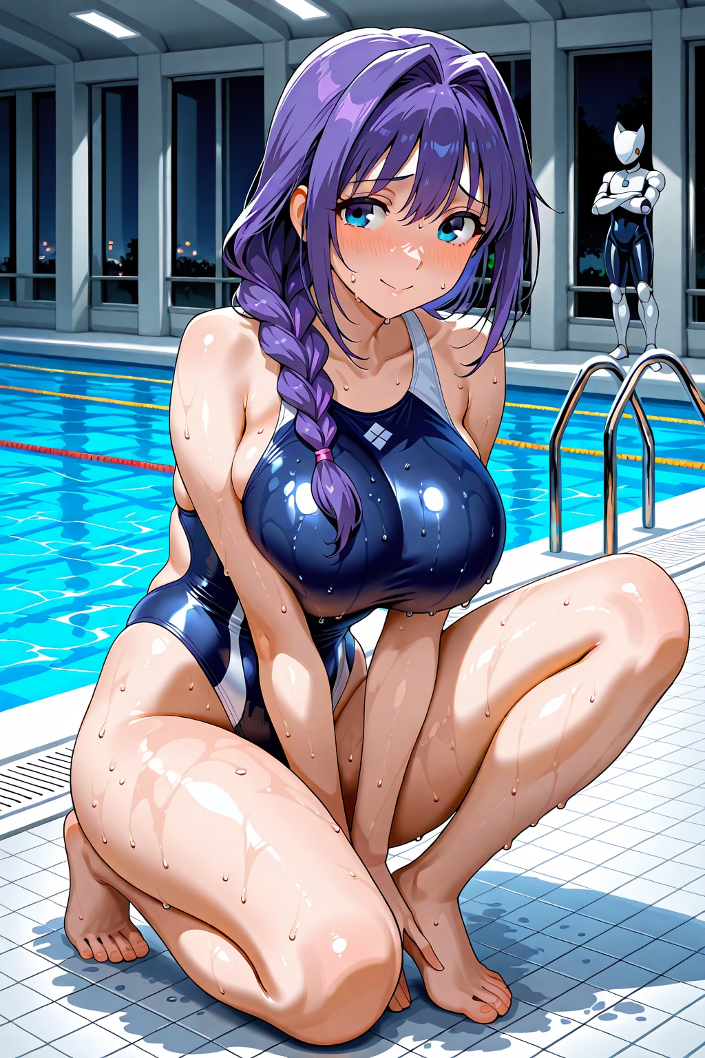 秋子さん競泳水着♪