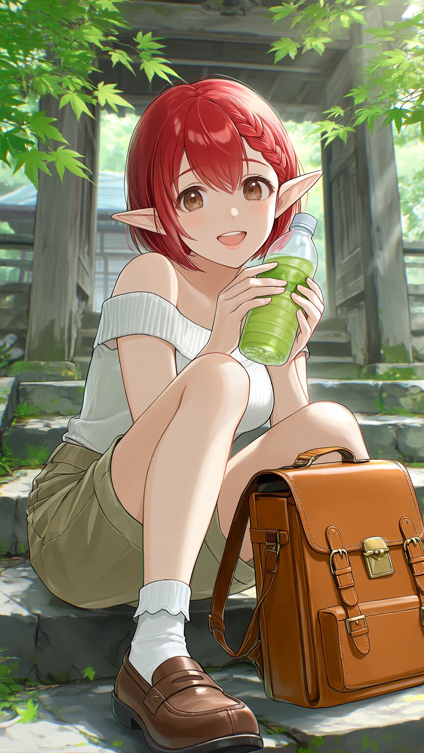 青もみじの境内 | の人気AIイラスト・グラビア