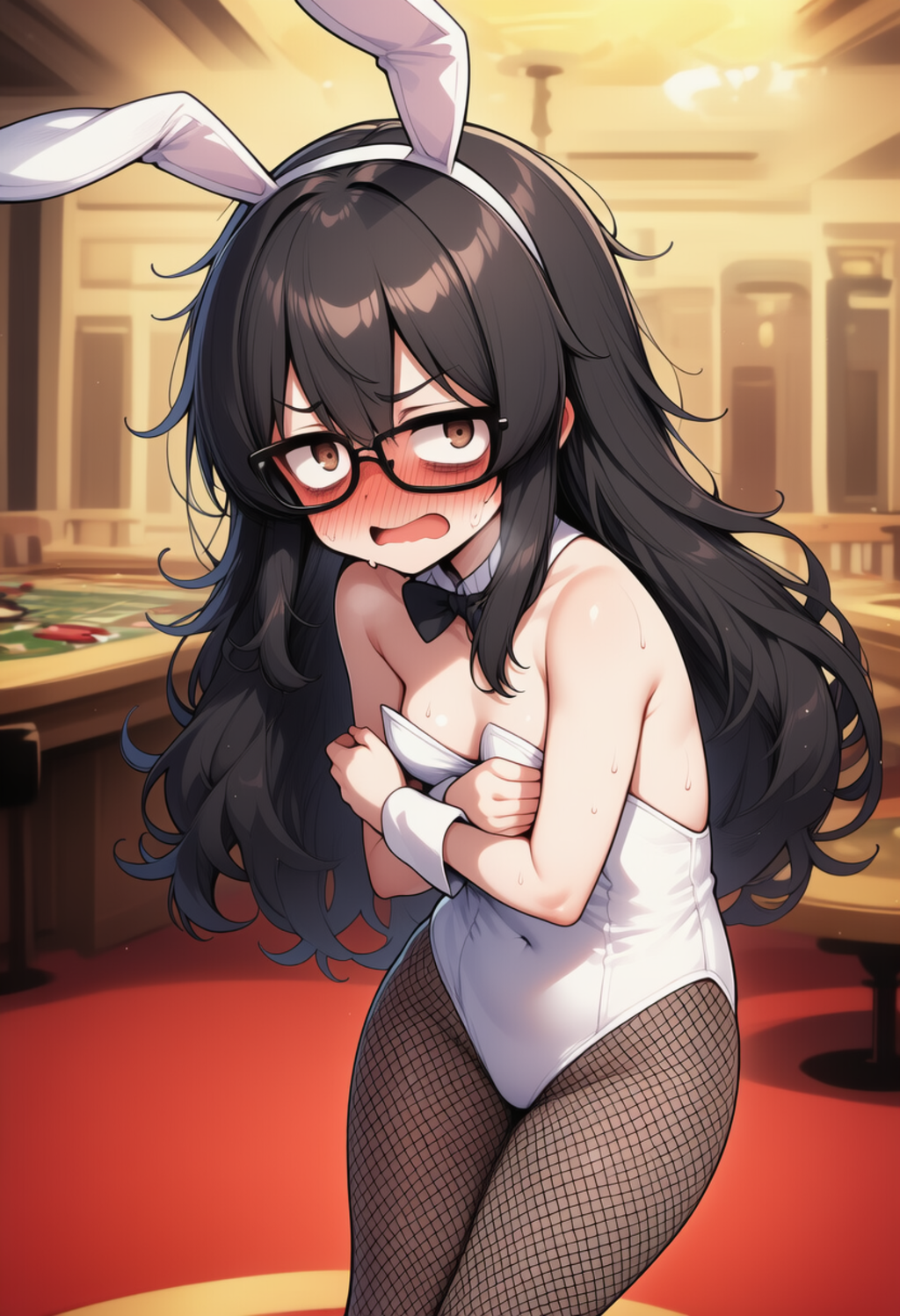 バニーコスさせられちゃう陰キャちゃん