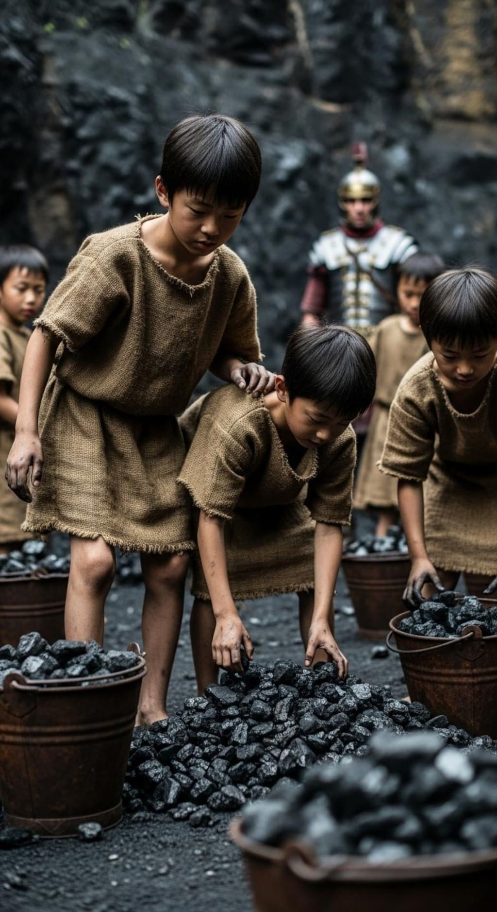 古代ローマ映画の奴隷少年エキストラ１