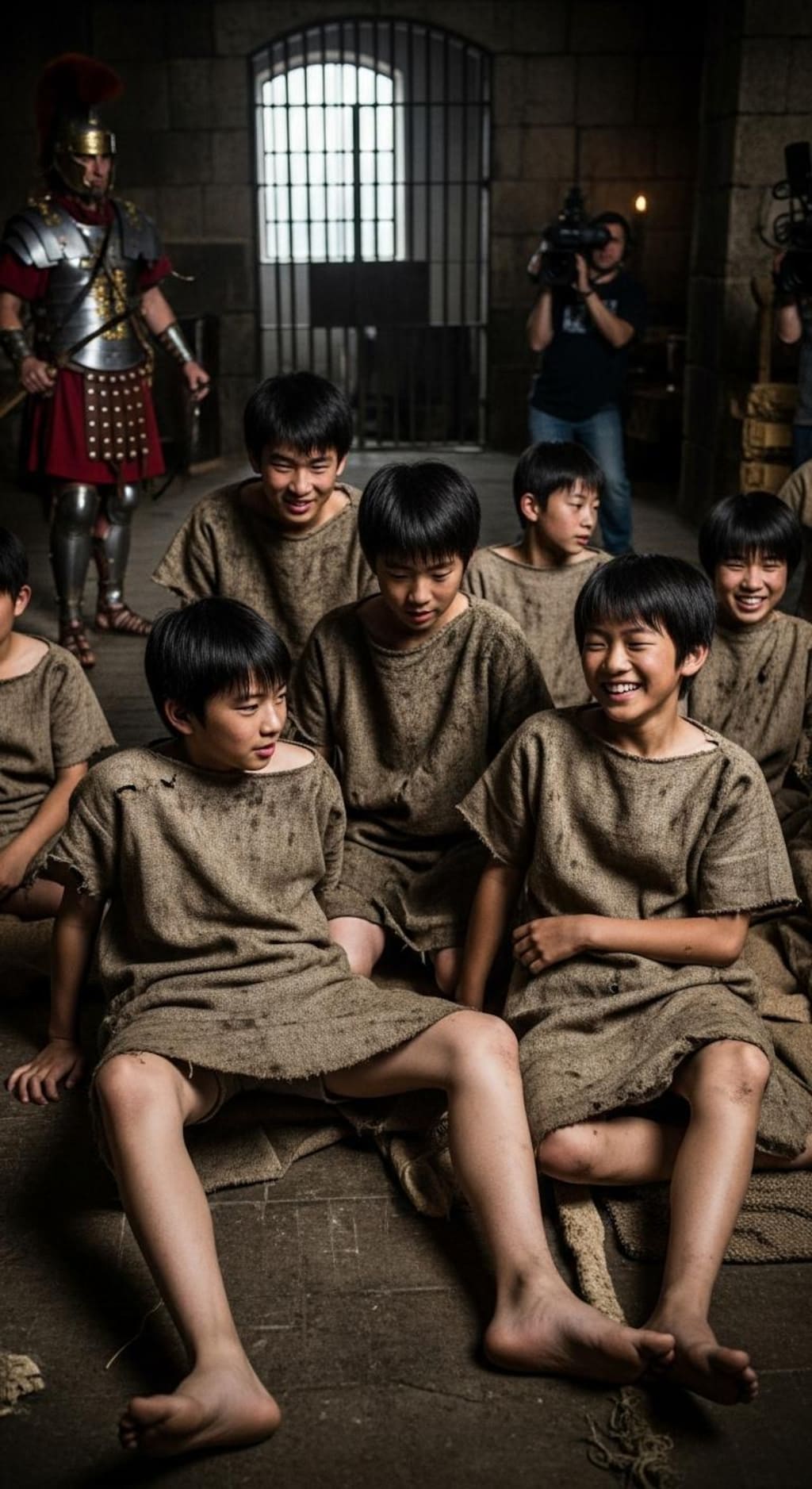 古代ローマ映画の奴隷少年エキストラ１