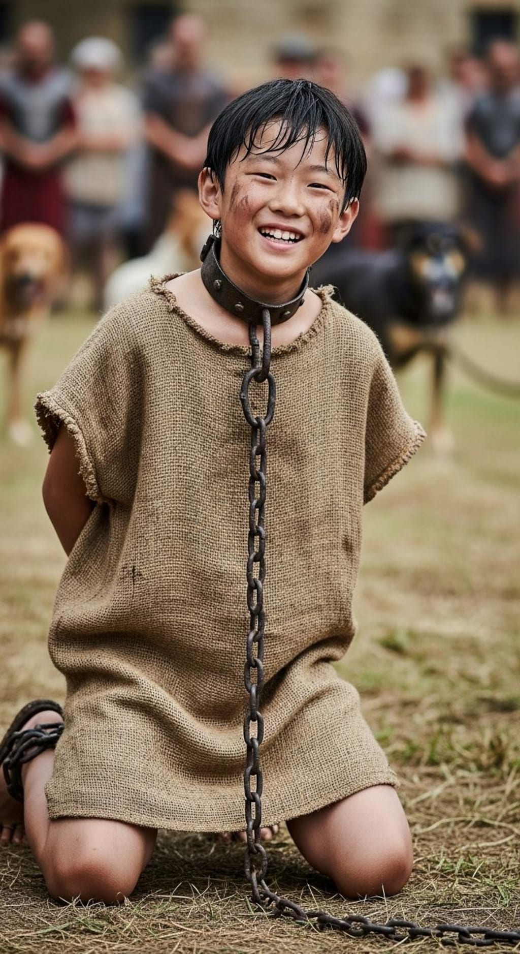 古代ローマ映画の奴隷少年エキストラ１