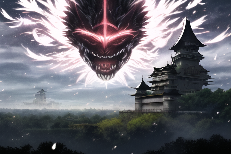 国主居城に対する悪鬼と戦闘式神