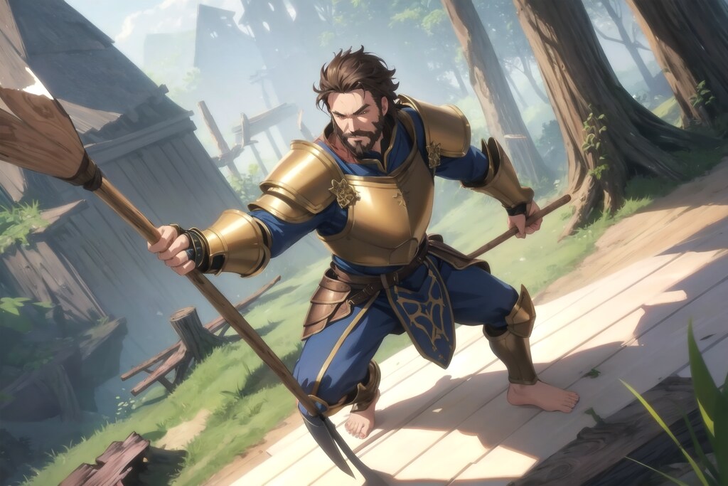 素足のおっさんはオールみたいな何かを手に入れた！