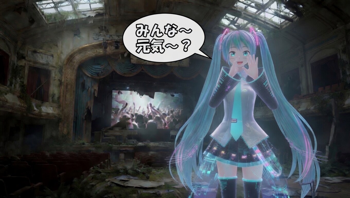 終末世界、それでも歌姫ミクさんは歌う😭