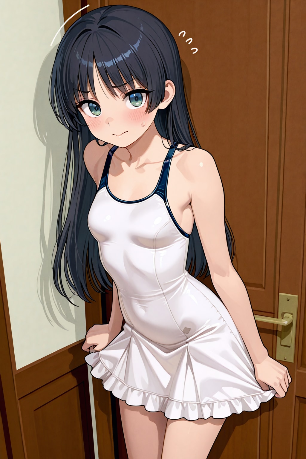 スクール水着オーバーニーソックス