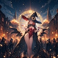 【注釈入り】精霊軍団を率いて何やら派手に壊しまくっている魔女 2枚目