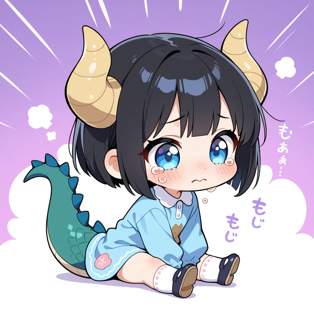 ちび過ぎる角と尻尾！！ | の人気AIイラスト・グラビア