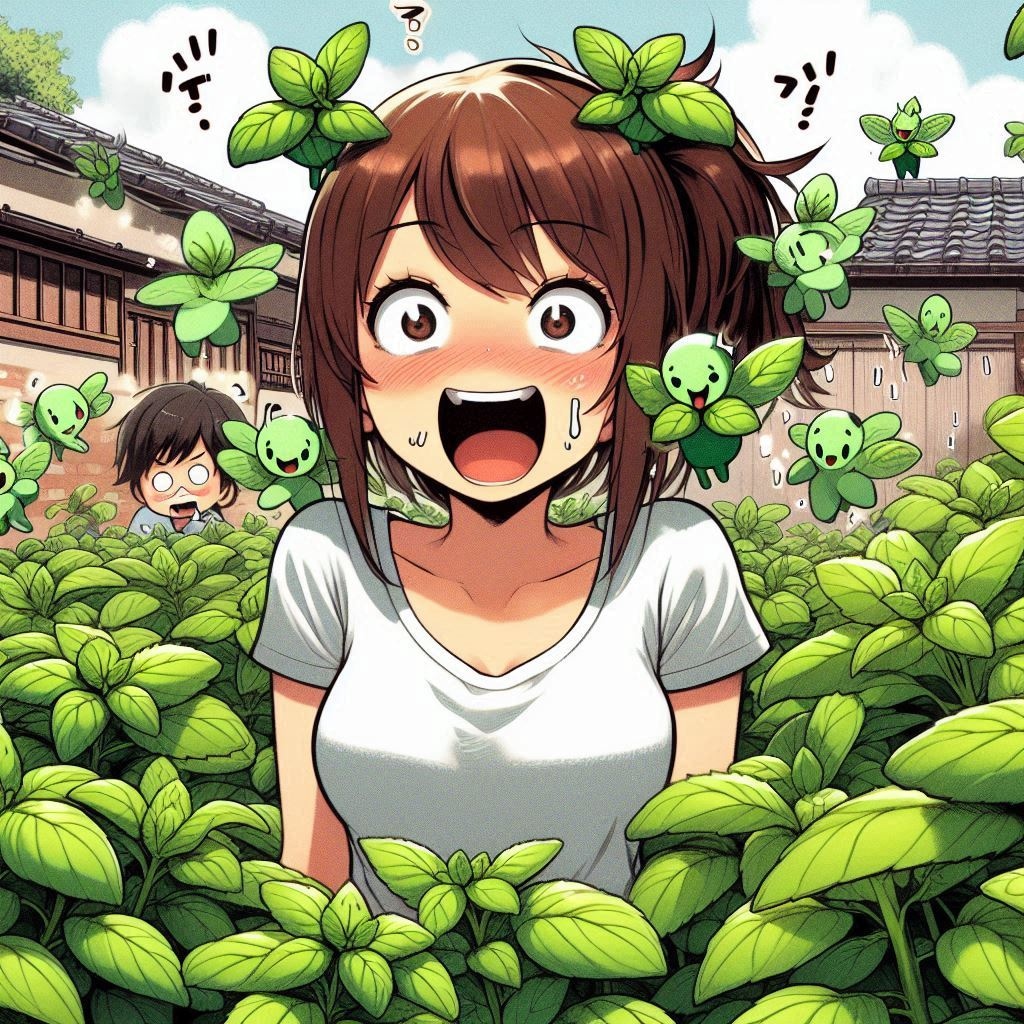 先月助けていただいたミントの葉です