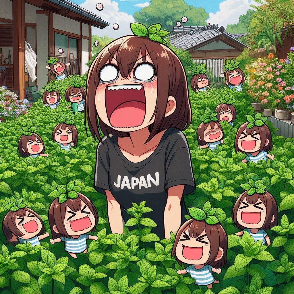 先月助けていただいたミントの葉です