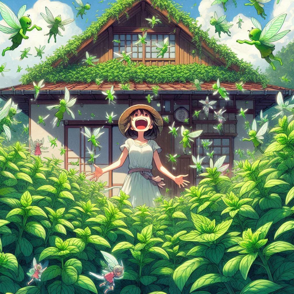 先月助けていただいたミントの葉です