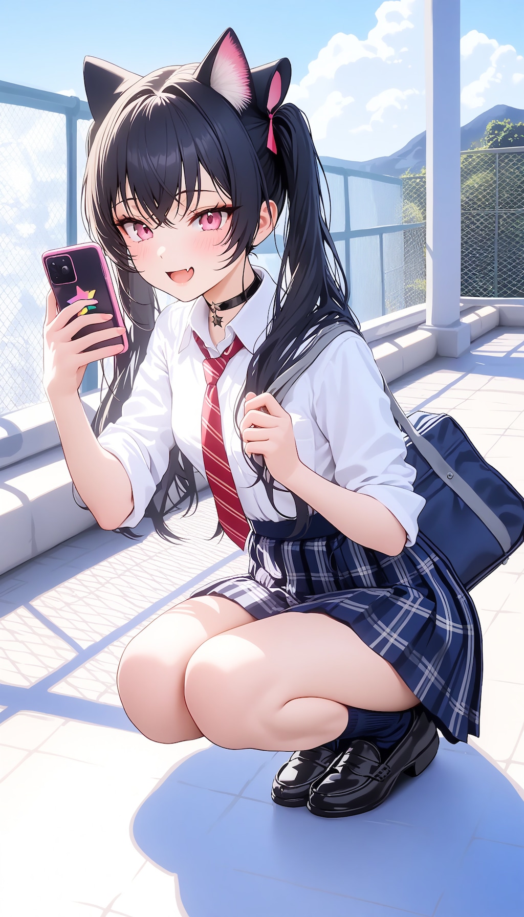 うちの子たちのハイウエスト学生服