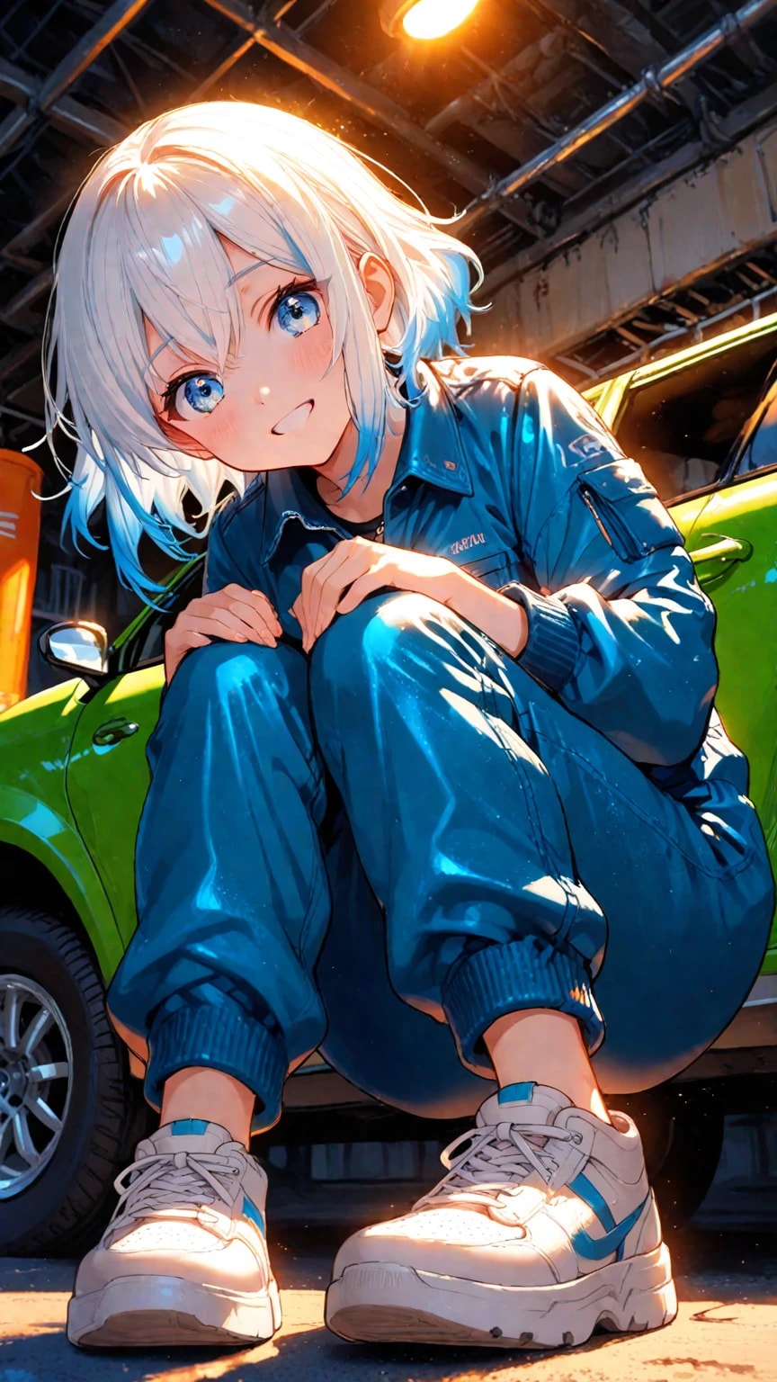 うちの子にクルマの整備を手伝ってもらいました！ | の人気AIイラスト・グラビア