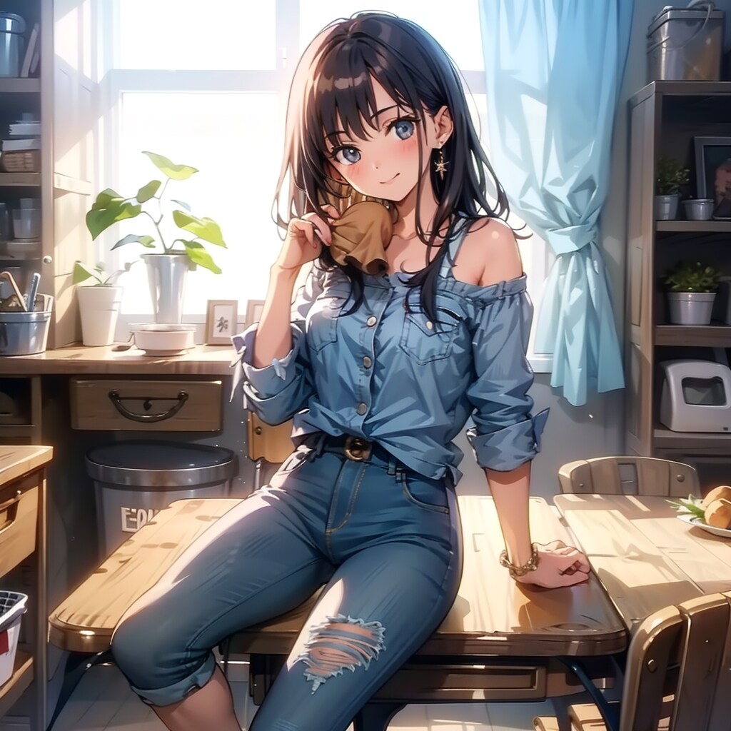 ジーンズの少女