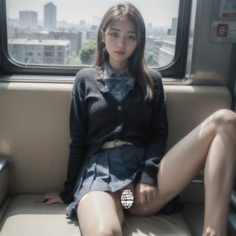 マ〇チラ電車💖➁