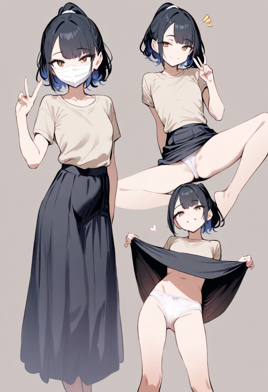 マスク女子