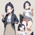 マスク女子 4枚目