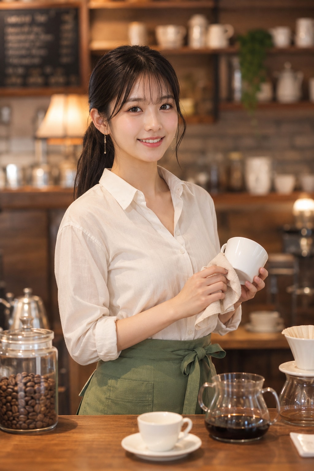 カフェ店員さん