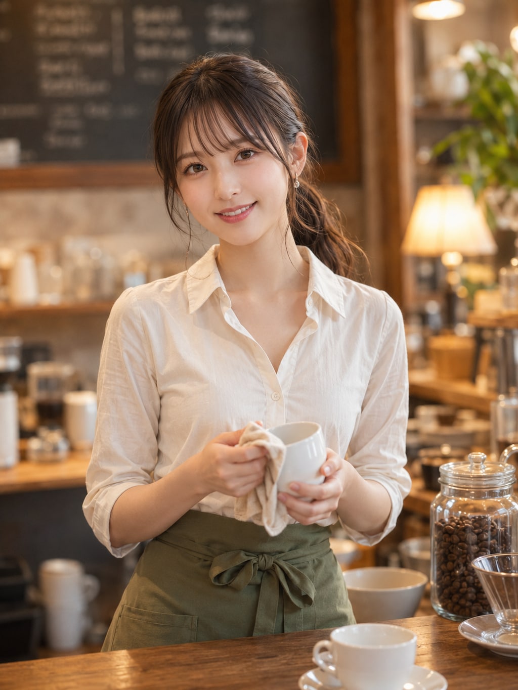 カフェ店員さん