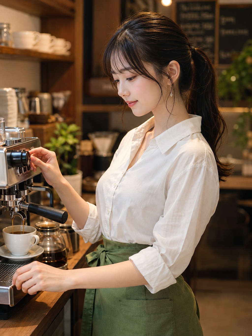 カフェ店員さん