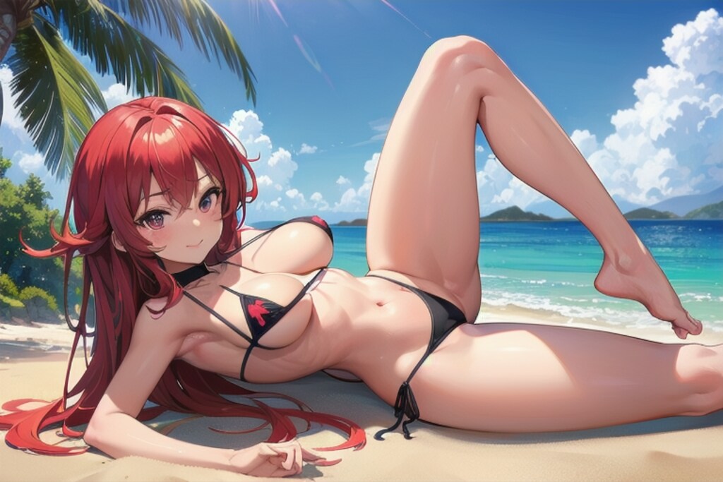 砂浜で