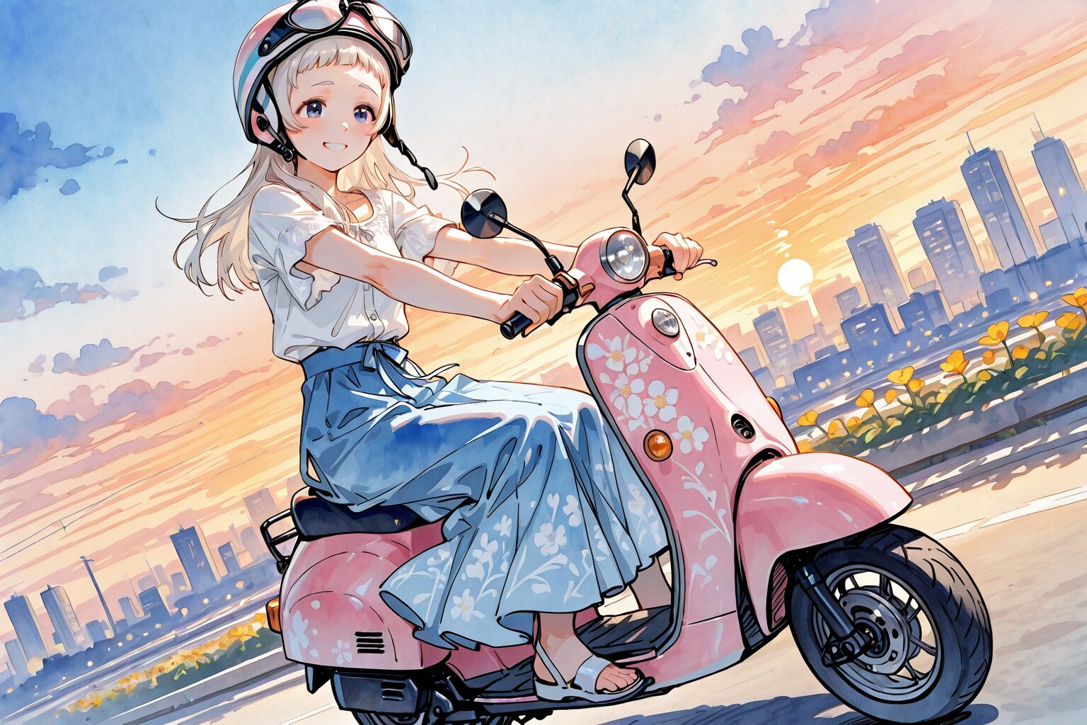 白ちゃんとスクーター2